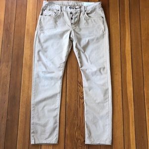 Rag & Bone Khaki Button Fly Pants